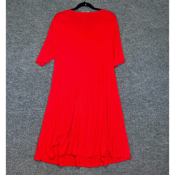 Old Navy Dress Womens 1X Plus Orange Tshirt Dress Bohemian Maxi‎ Plus Size - Picture 7 of 8